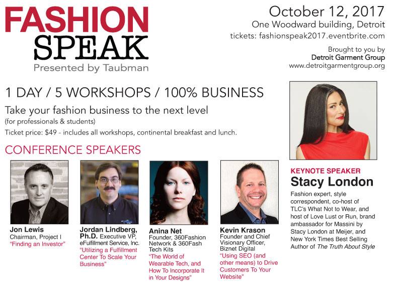 STACY LONDON TOPS THE LINEUP FOR FASHIONSPEAK 2017, PRESENTED BY TAUBMAN!