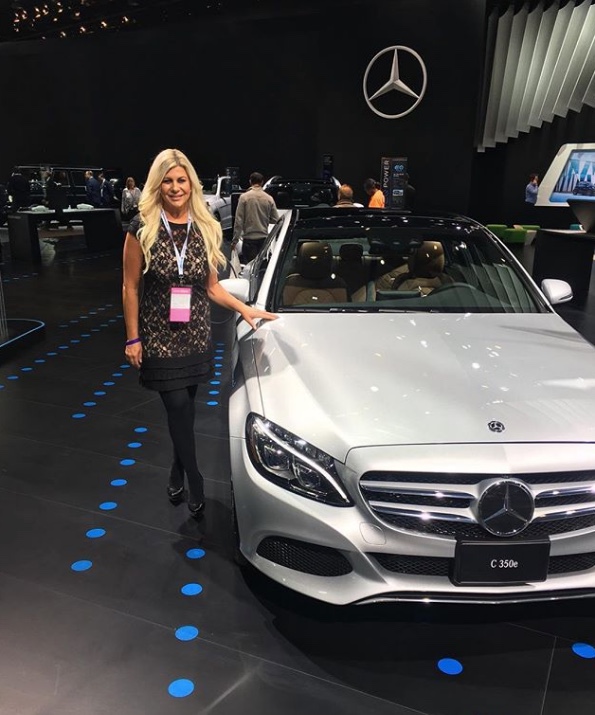 Shannon Lazovski at North American International Auto Show Instagram